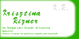 krisztina rizner business card